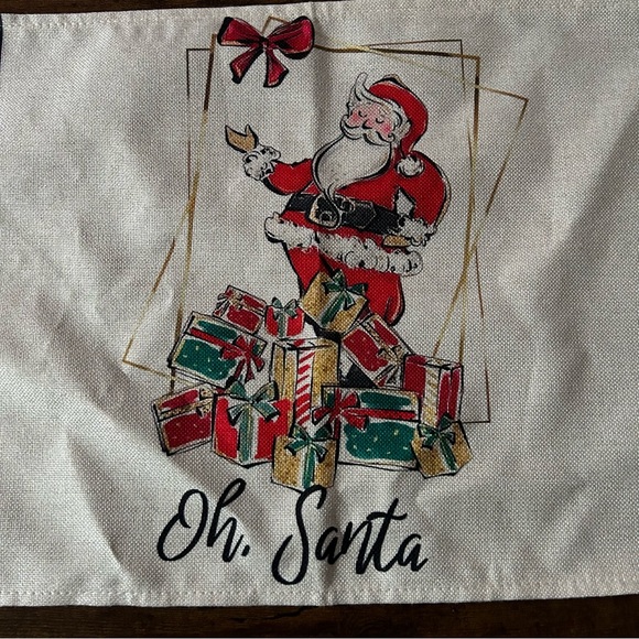 Christmas Canvas Placemats - 2pc Set - Picture 3 of 7